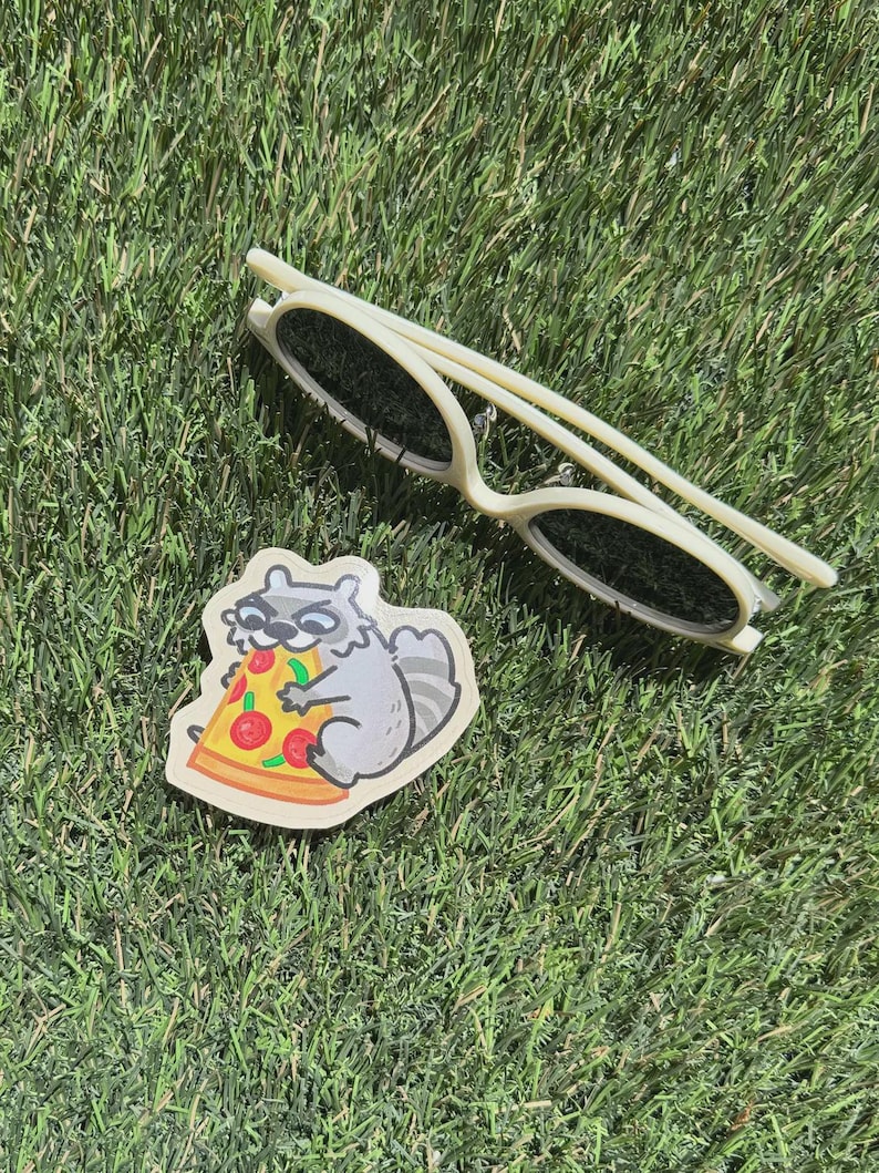 Jimothy the Raccoon Vinyl Waterproof Sticker image 2