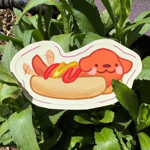 Naklejka winylowa Silly Hot Dog Dachshund (klasa B)