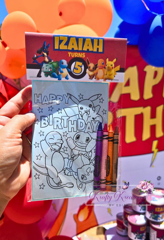 Pokemon Coloring Pages - Party Favors
