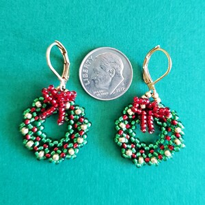 Christmas Wreath Earrings