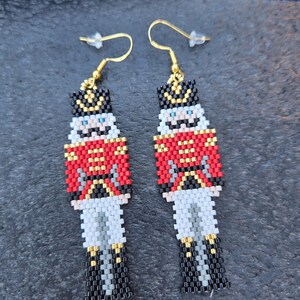 Nutcracker Earrings, Christmas Earrings, Stuffing Stockings