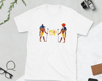 egypt shirt, ancient egypt, eye of horus shirt, sun god shirt, Short-Sleeve Unisex T-Shirt