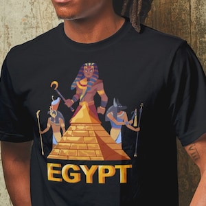 anubis, horus, egypt shirt, tutankhamun, pyramids egypt, Egyptian Culture, Short-Sleeve Unisex T-Shirt