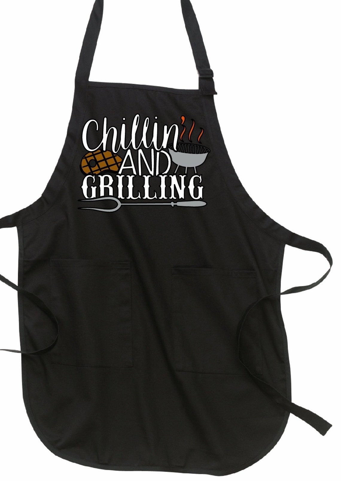 Chillin and Grilling Apron, Funny Saying Apron, BBQ - Etsy