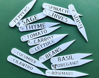 3D printed Vegetable Herb Plant Stakes, Garden Markers, Vegetable Markers Herb Markers Plant Tags, gardening gifts spring gifts