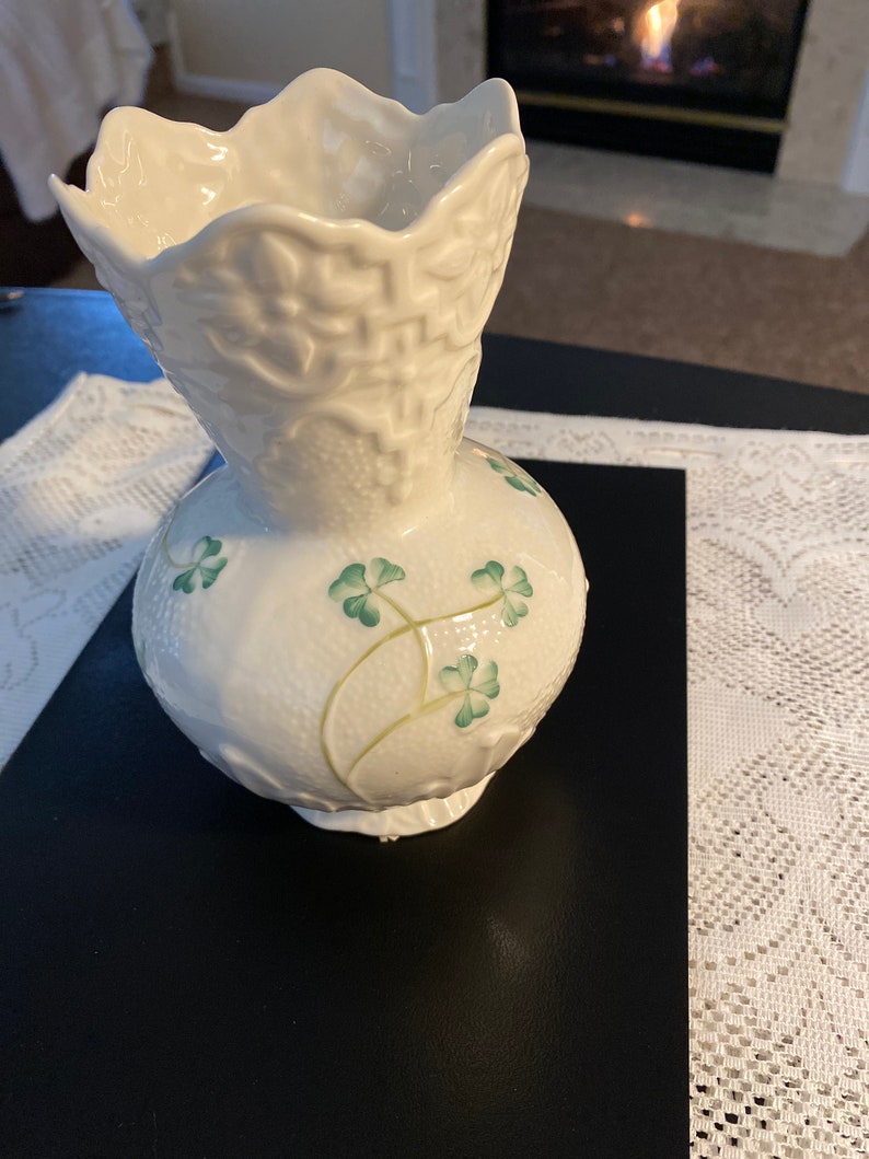 Vintage Belleek Donegal Vase established in 1857 ivory with Etsy