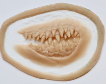 Creepy mouth prosthetic, IT inspired, SFX Makeup, silicone appliance, halloween, special effects, cosplay, LARP