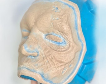 Zombie/Ghoul Face Prosthetic, Encapsulat Silicone Appliance