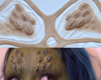 Alien brow forehead Prosthetic, SFX Makeup, silicone appliance, halloween, special effects, cosplay, LARP