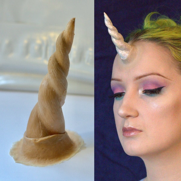 Unicorn horn Prosthetic, SFX Makeup, silicone appliance, halloween, special effects, cosplay, LARP