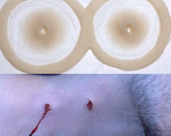 Vampire bite Prosthetic, SFX Makeup, silicone appliance, halloween, special effects, cosplay, LARP