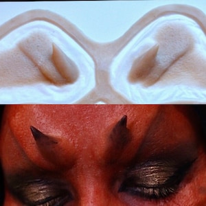 Alien Devil Forehead Brow Prosthetic, SFX Makeup, silicone appliance, halloween, special effects, cosplay, LARP