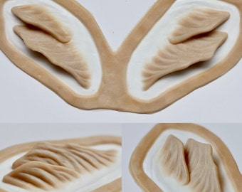 Mermaid Gills Prosthetic, encapsulated silicone prosthetic