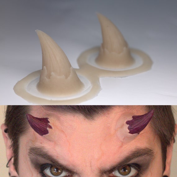 Devil Horns Demon Prosthetic SFX Makeup Silicone Appliance Etsy UK
