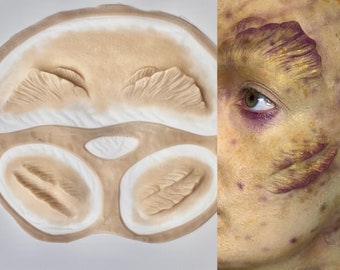 Alien Prosthetic Set, encapsulated silicone appliance