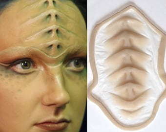 Alien Prosthetic, SFX Makeup, silicone appliance, halloween, special effects, cosplay, LARP