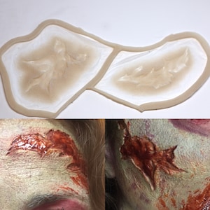 Schnittwunden Zombie Prothetik, verkapselte Silikon Vorrichtung