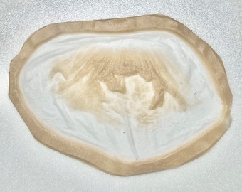 Protesi per mento/labbro zombie, apparecchio incapsulato in silicone