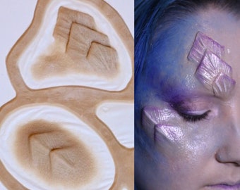 Appareil encapsulé en silicone pour prothèse demi-visage Mermaid