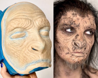 Monkey/Ape Face Prosthetic, Encapsulated Silicone Prosthetic