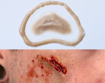 Small cut wounds prosthetic, SFX Makeup, silicone appliance, halloween, special effects, cosplay, LARP