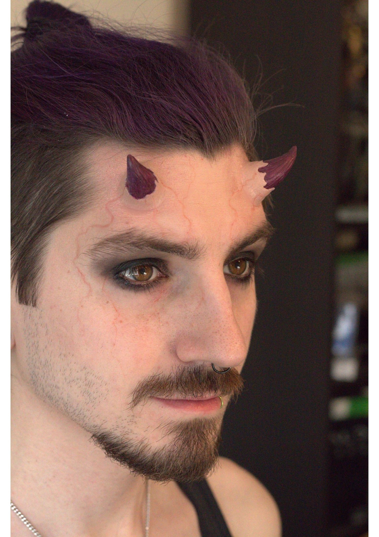 Devil Horns Demon Prosthetic SFX Makeup Silicone Appliance Etsy UK