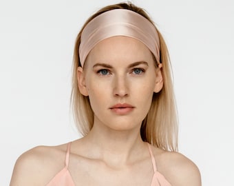 100% Maulbeerseide Stirnband, Stirnbänder aus reiner Seide, Haarschmuck Haargummi, Seidenhaarband im französischen Stil für Kanten, Luxussommergeschenk 4 sie