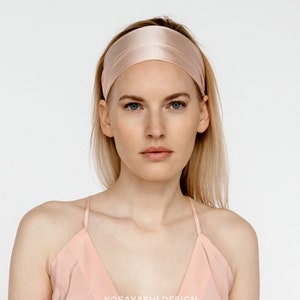 100% Maulbeerseide Stirnband, Stirnbänder aus reiner Seide, Haarschmuck Haargummi, Seidenhaarband im französischen Stil für Kanten, Luxussommergeschenk 4 sie