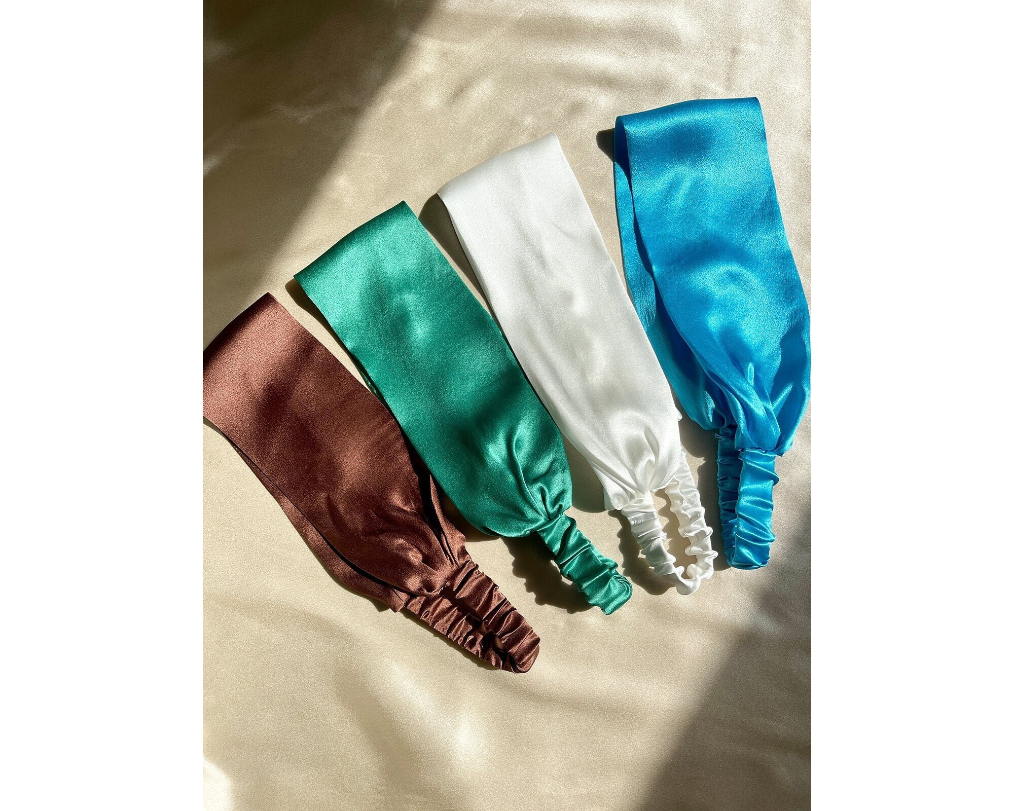 Pure Silk Headband, Wide flat Mulberry silk  headbands, Hair accessories, hair tie, headband, silk hairband,  No hair damage, gift for her