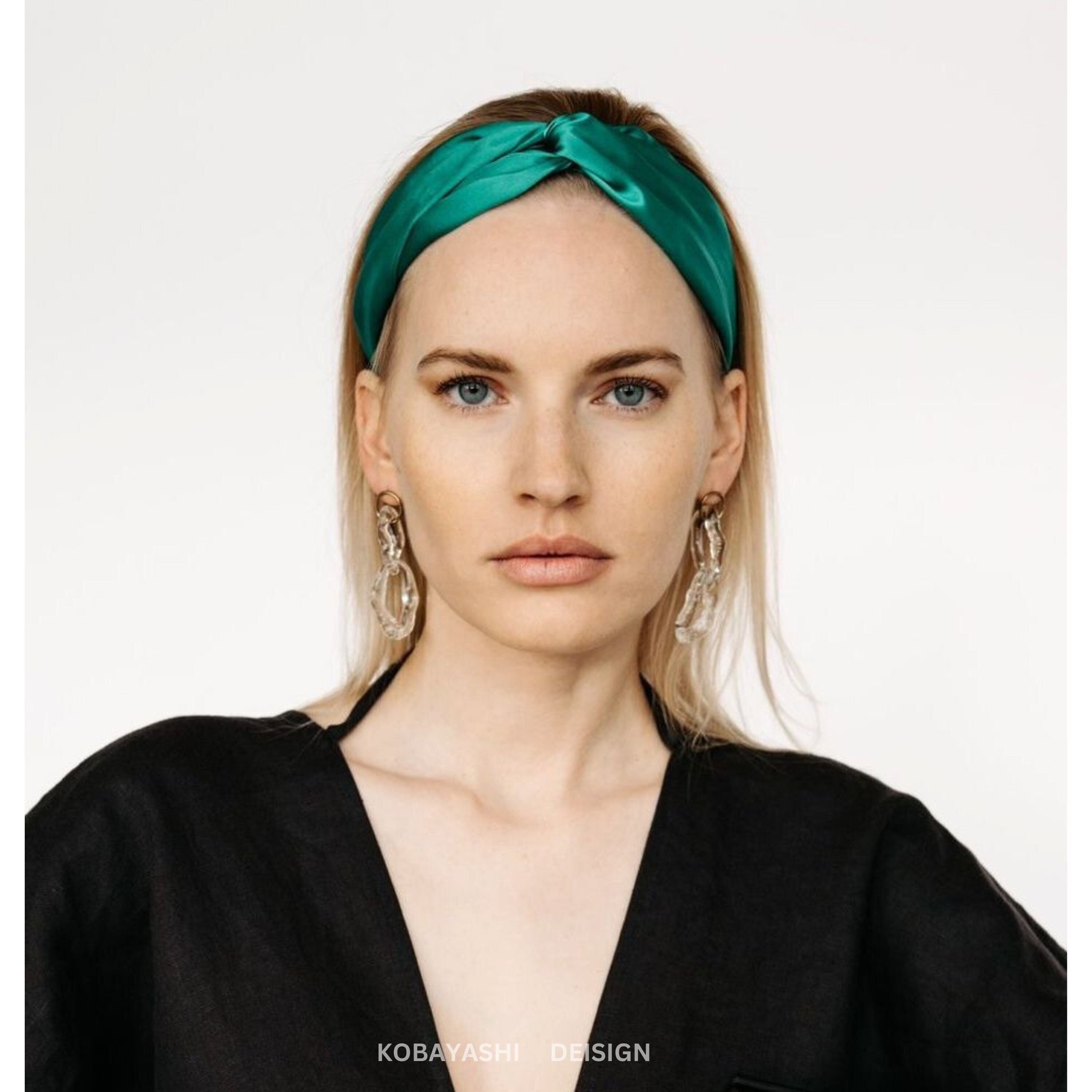 Silk Twist Knot Headband, 100% Mulberry Silk Headbands  display picture 1