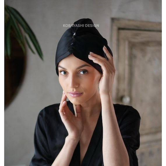 curly hair towel turban for hair