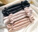 Silk curling ribbon, heatless hair curling set with Scrunchies , silk satin curler wand ,organic Mulberry silk long fibre heatless curl rod 
