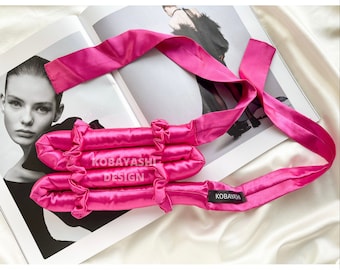 Heatless  hair curler, soft satin no-heat  overnight curling ribbon, silky satin curler ribbon set, Best Christmas gift 4 her, beach waves