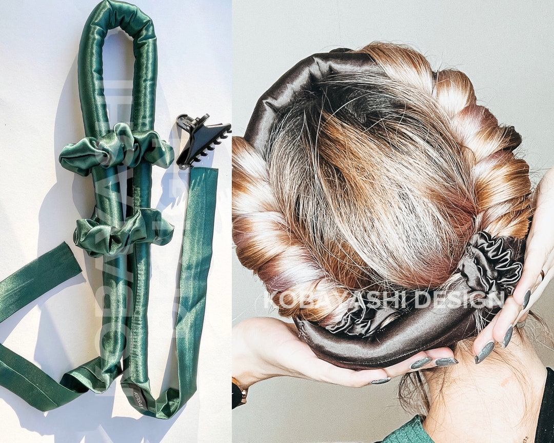 Silk Heatless Curl Hair Curling Ribbon,hair Curler Set With Scrunchies