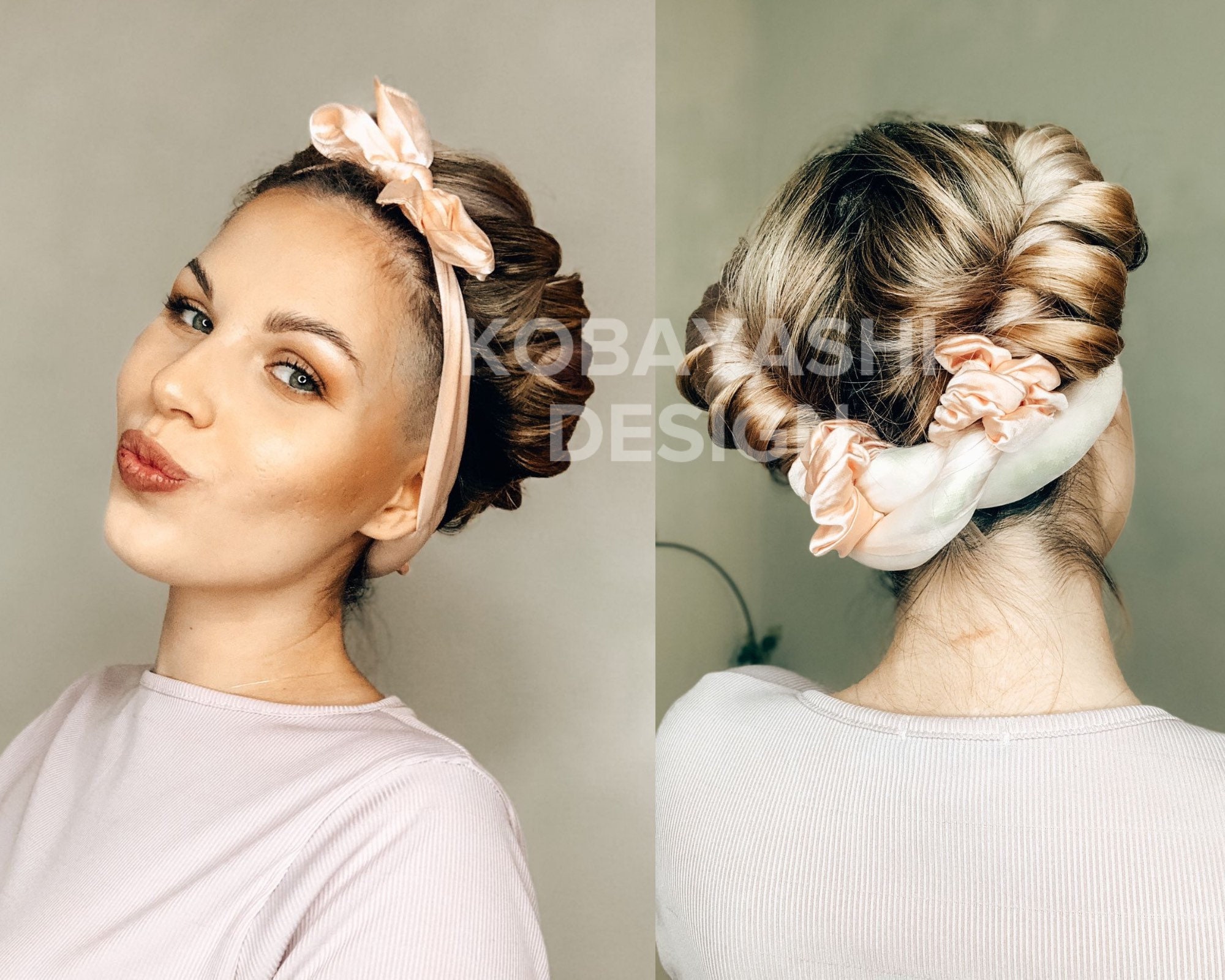 Pure Silk Heatless Curl Hair Curling Ribbon Long Overnight - Etsy Pure Silk Heatless Curl Hair Curling Ribbon Long Overnight - Etsy