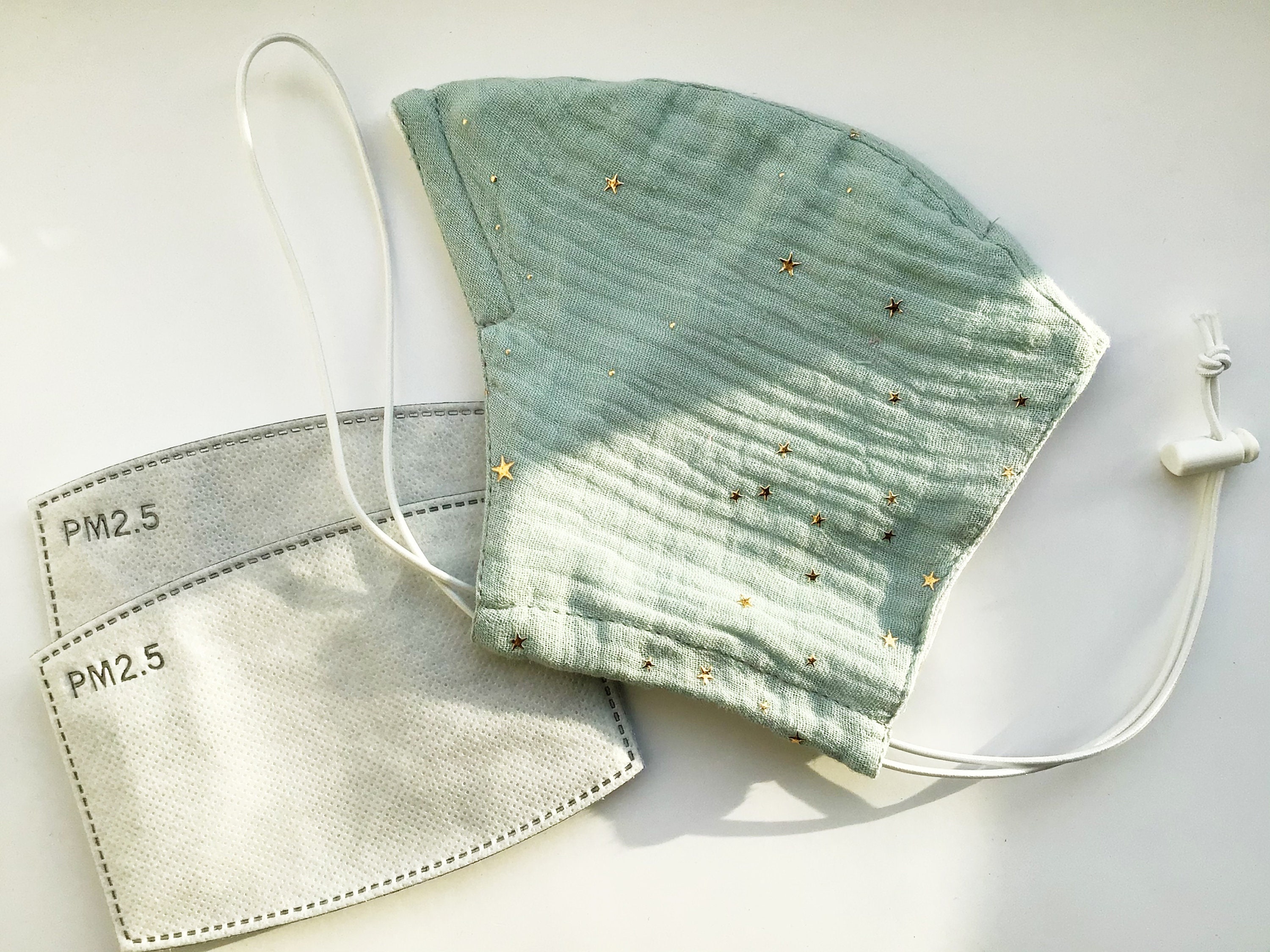 Gold Muslin Face Mask Glitter Face Mask Bridal Party Face Etsy