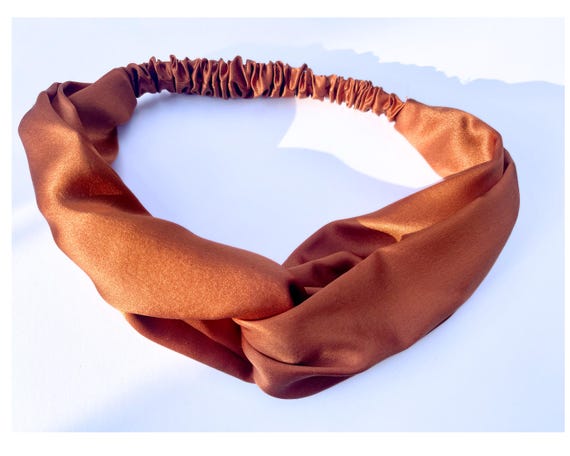 Silk Twist Knot Headband, 100% Mulberry Silk Headbands  display picture 1