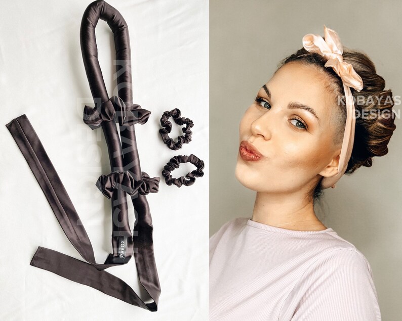 Heatless Hair Curling Ribbon Long Hair Curler Set With Etsy