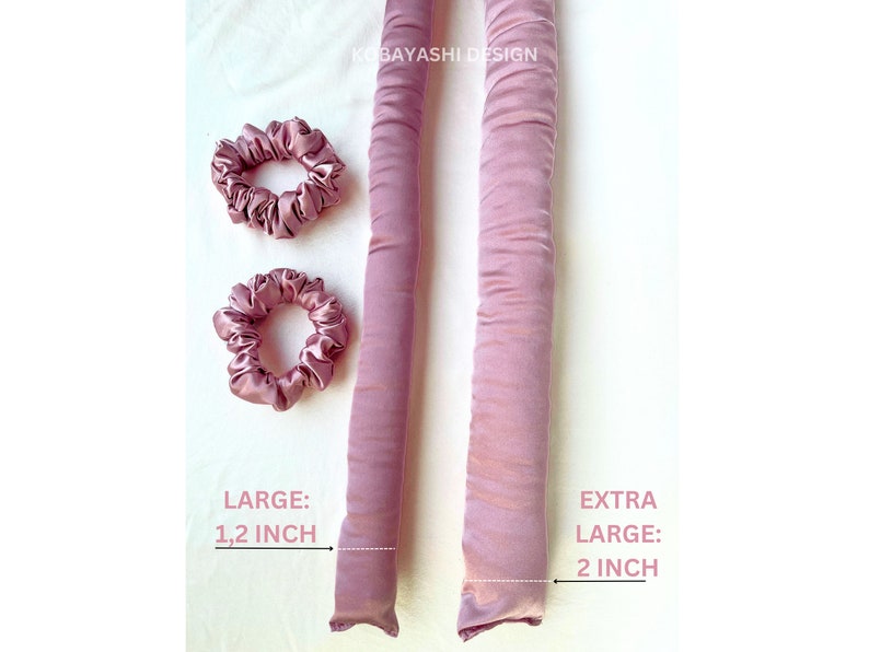 Jumbo size Extra Large heatless curler, 2 inch  overnight curls curling ribbon roller headband , Jumbo no heat rod set, best XXL full damage free Curls effortless Full Heatless Curler beach waves XXL beach waves best heatless curlers