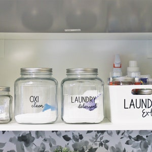 Laundry Room Labels - Single Vinyl Decal - Custom -  Mix and Match