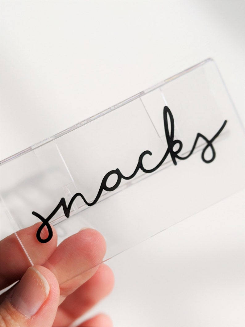 Vinyl Label for The Home Edit & iDesign Bin Clips The Etsy