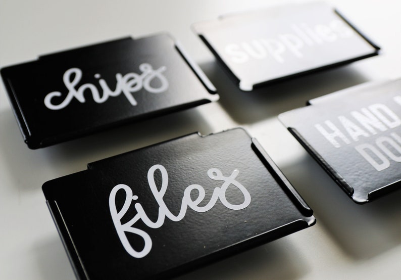 Vinyl Label for the Container Store Bin Clip Labels, Custom - Etsy