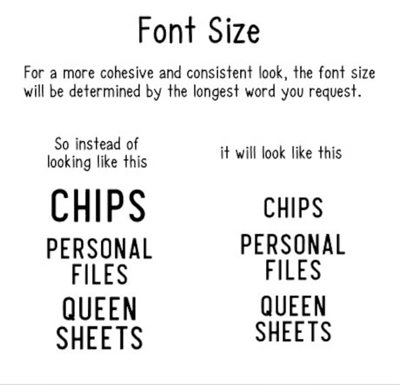 Vinyl Label for the Container Store Bin Clip Labels, Custom - Etsy