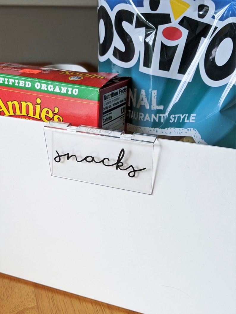 Vinyl Label for The Home Edit & iDesign Bin Clips The Etsy