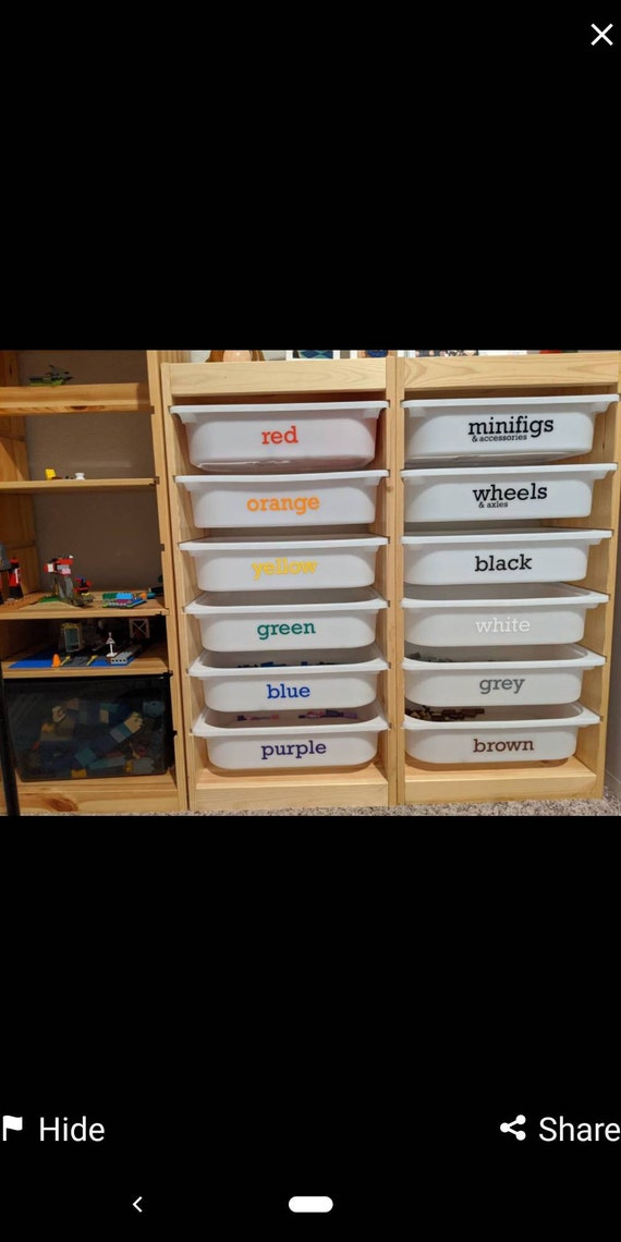 Colorful black Labels 12 for Sorting Lego Labels 12 Customizable Etsy