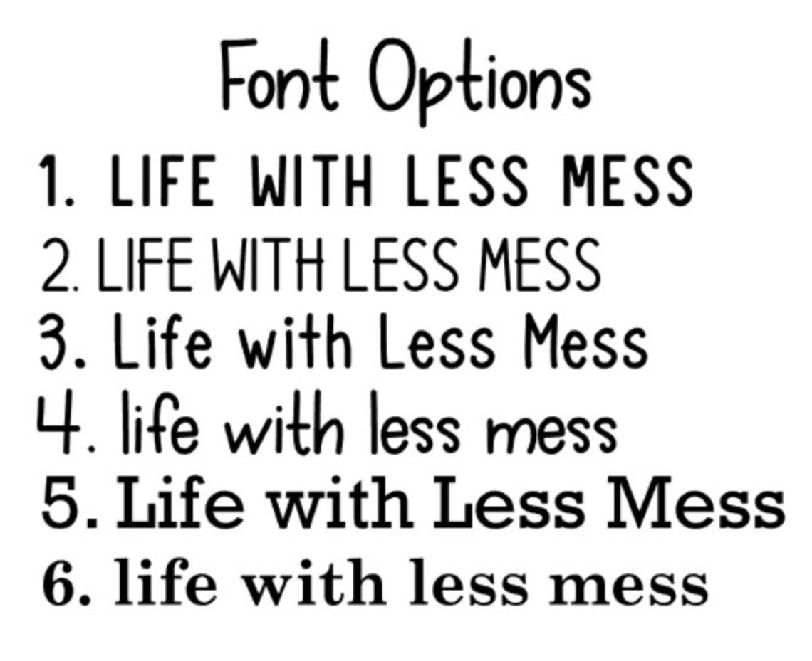 Vinyl Label for the Home Edit & Idesign Bin Clips the Etsy