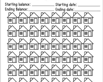 Mortgage Payoff Tracker Coloring Page - Digital Download