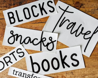 5 Inch Custom Vinyl Label for home, pantry, garage, kitchen, bathroom