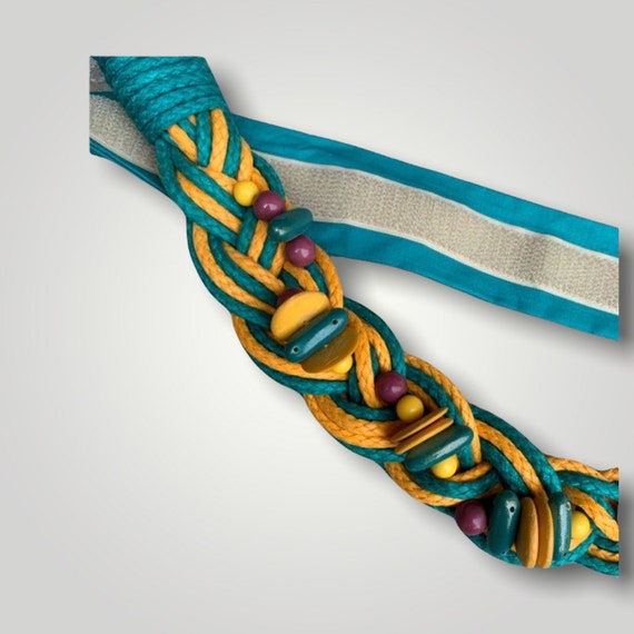 STRIKING Vintage Carolyn Tanner Braided Belt 80s … - image 2