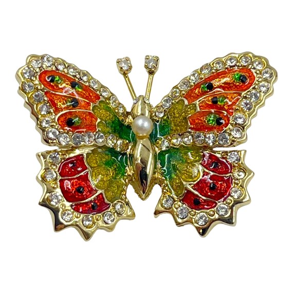 Vintage St John Butterfly Brooch Pin 1990s Y2K Pet